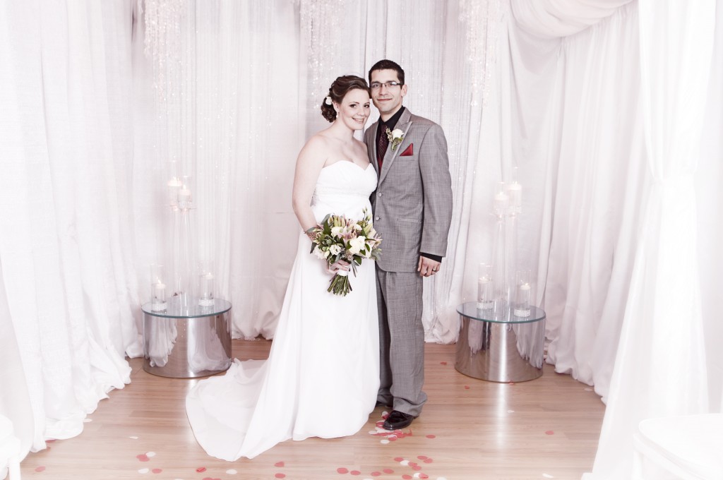 bride and groom portrait