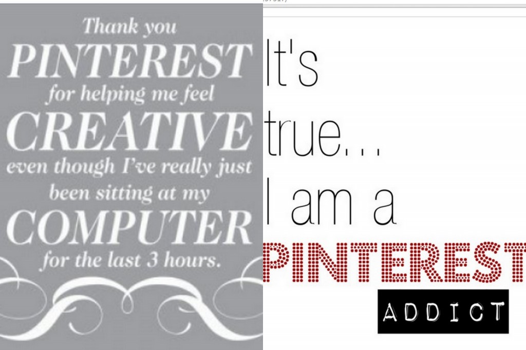 pinterest addict collage