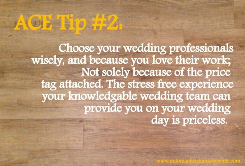 Weekly Tuesday Planning Tips: Antonia Christianson Events