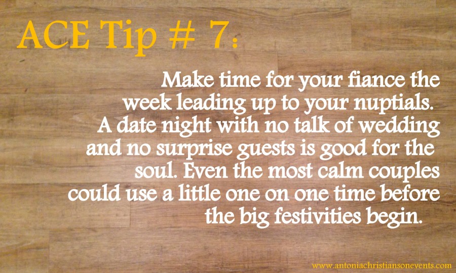 Weekly Tuesday Planning Tips: Antonia Christianson Events